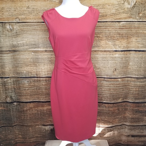 White House Black Market Dresses & Skirts - White House Black Market Ruched Knit Sheath Dress